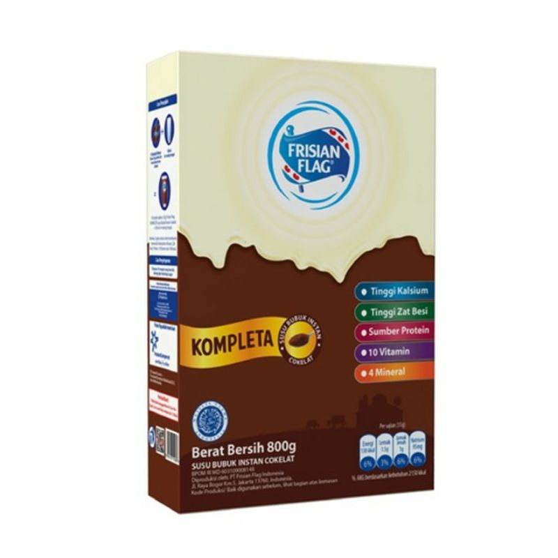 Frisian Flag Complete Milk Chocolate Powder Gr Shopee Malaysia