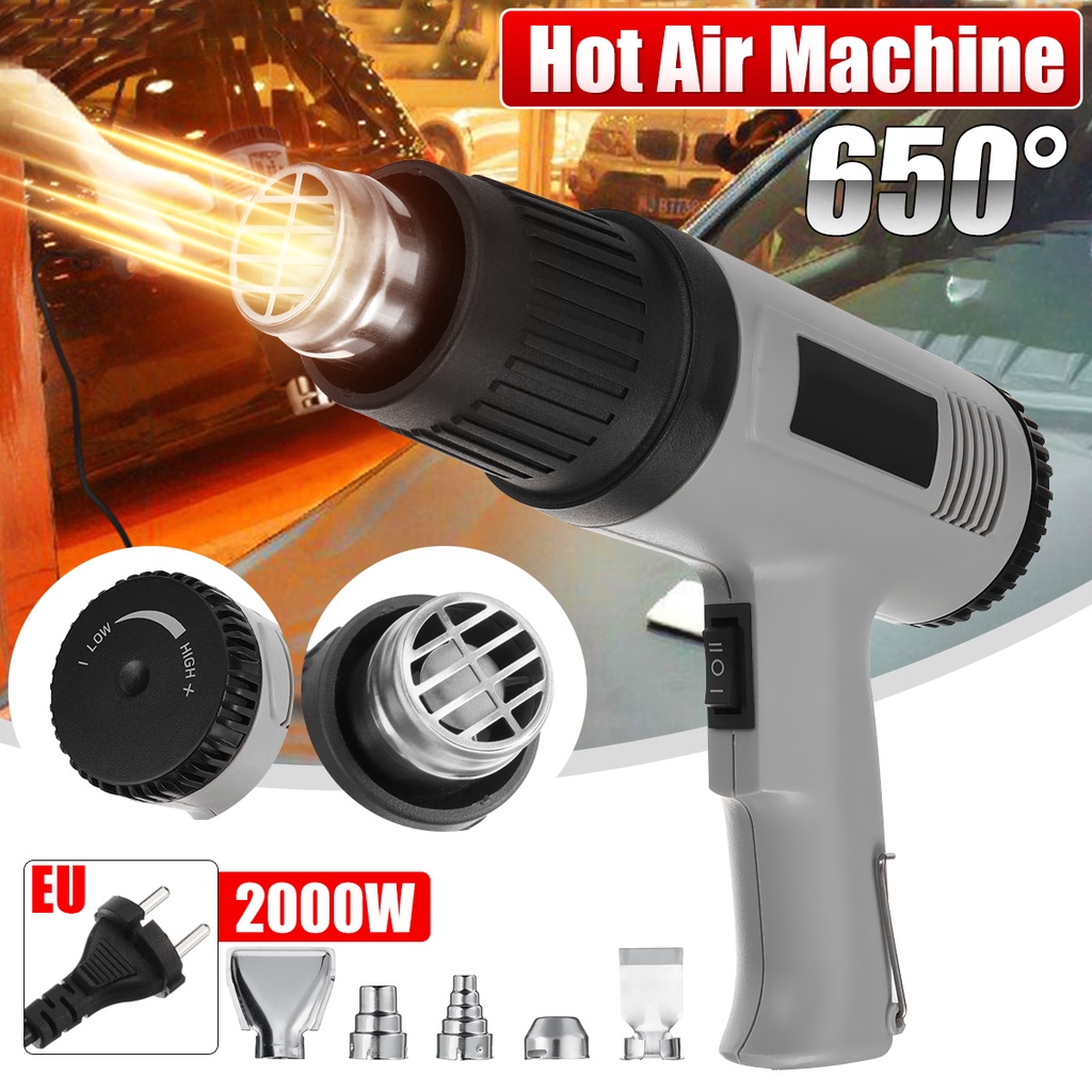 W Industrial Electric Hot Air Guns Variable Temperature Heat Guns