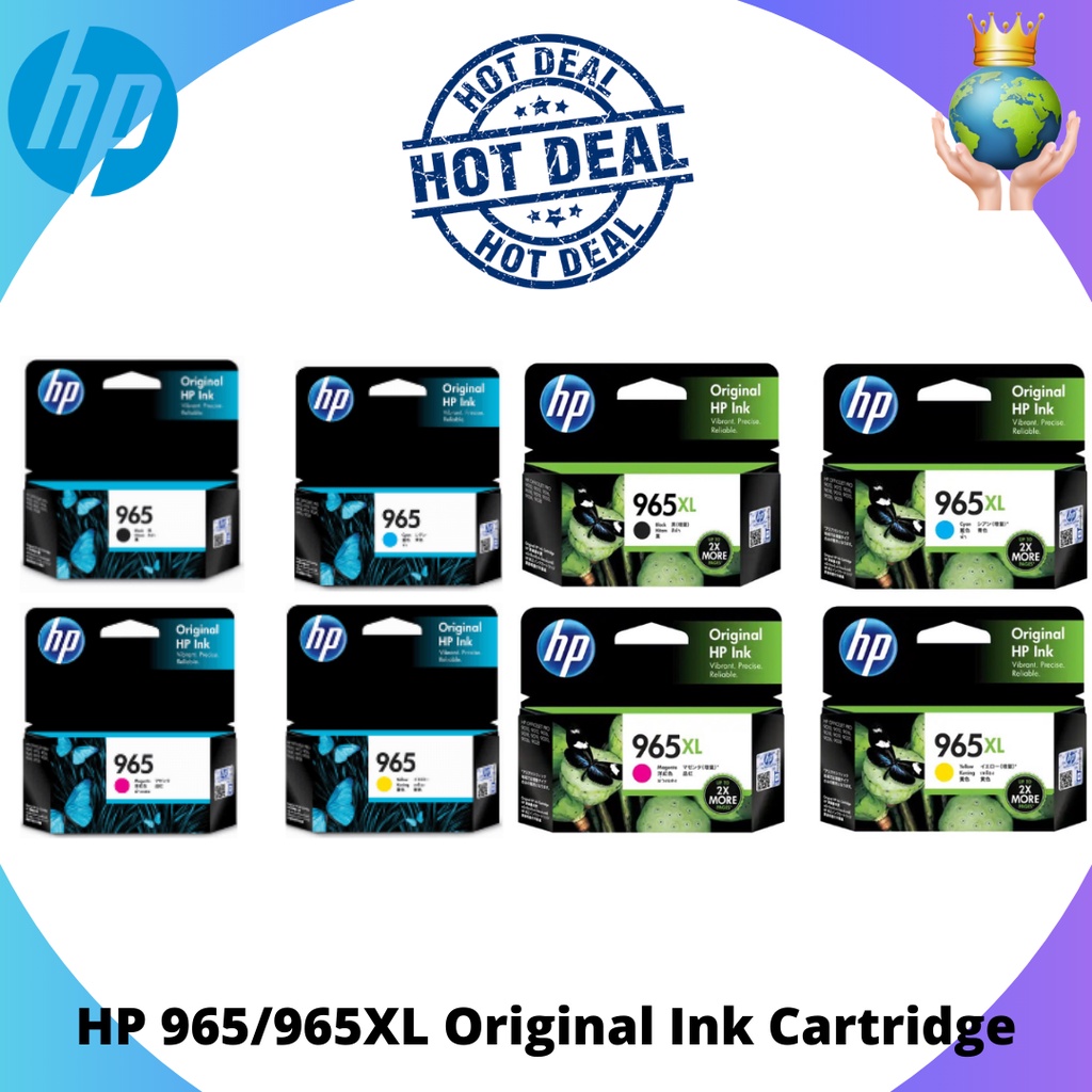 HP 965 965XL Original Ink Cartridge Shopee Malaysia