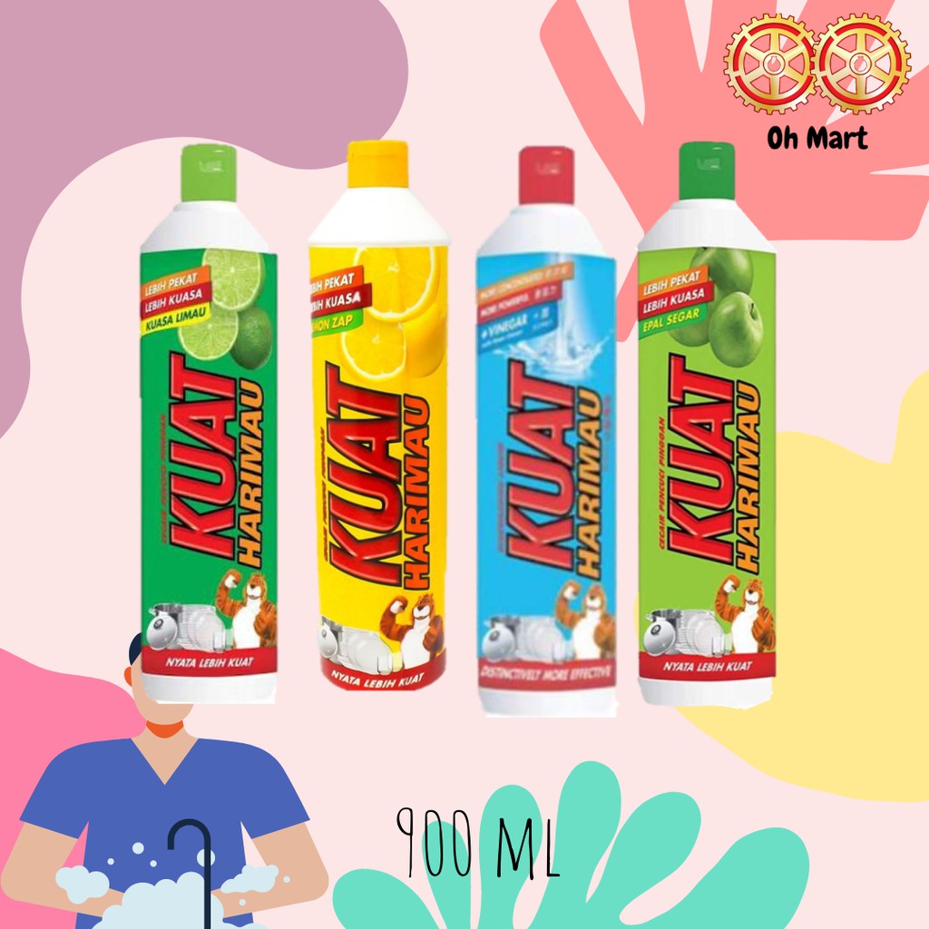 KUAT Harimau Dishwashing Liquid 900 Ml Assorted Fragrance Shopee Malaysia