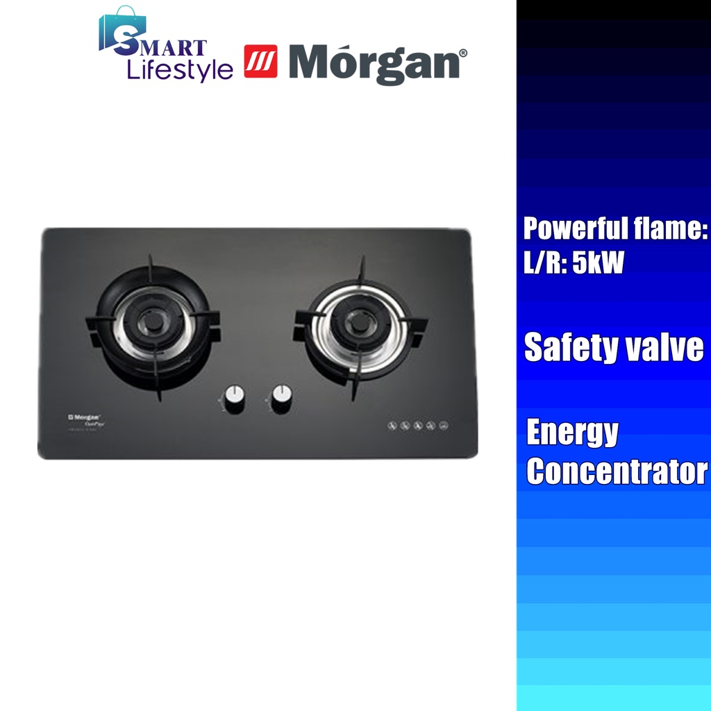 MORGAN OPTIFLEX BIH GLASS 2 BURNER GAS HOB MBH SD635 Shopee Malaysia