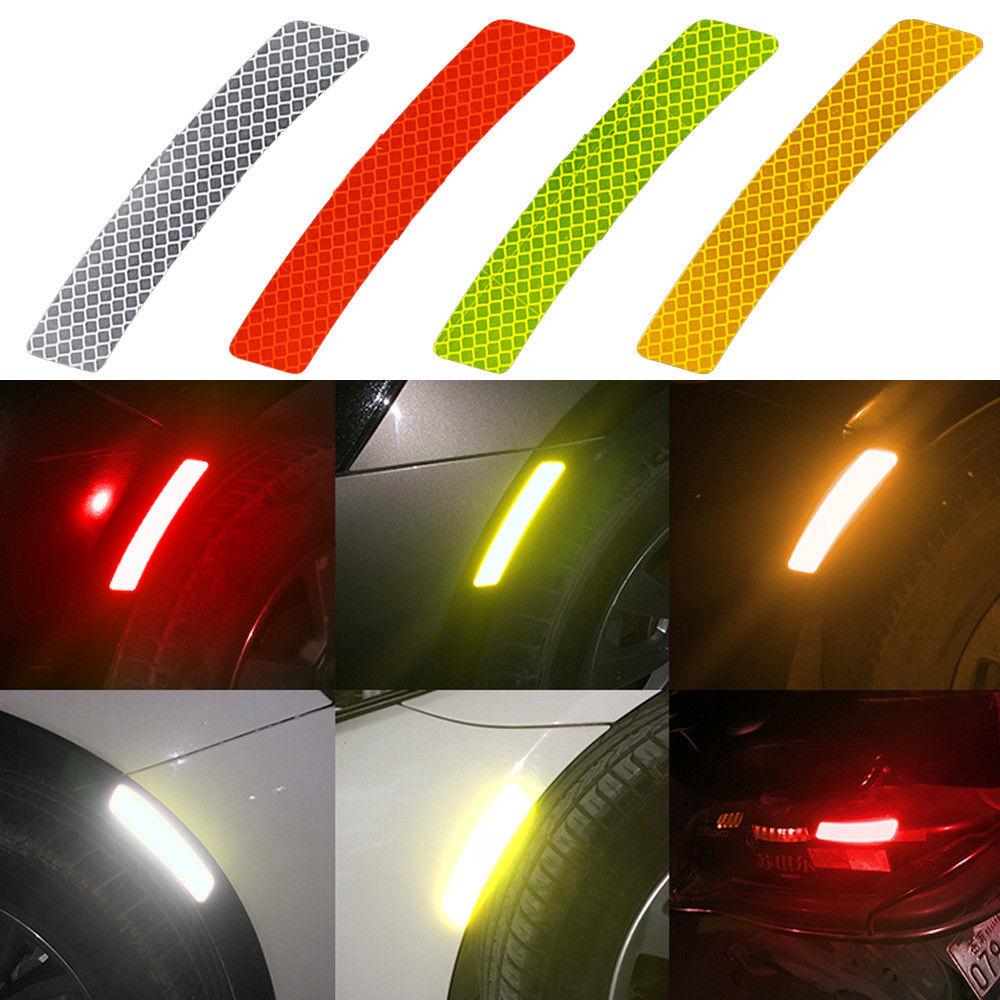 Pcs Lot Car Bumper Reflective Warning Strip Auto Accessory Reflector