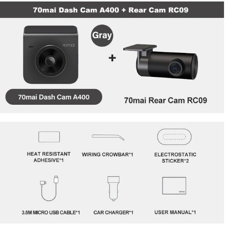 Mai A Car Recorder Dash Cam Qhd P Rear Cam Night Vision