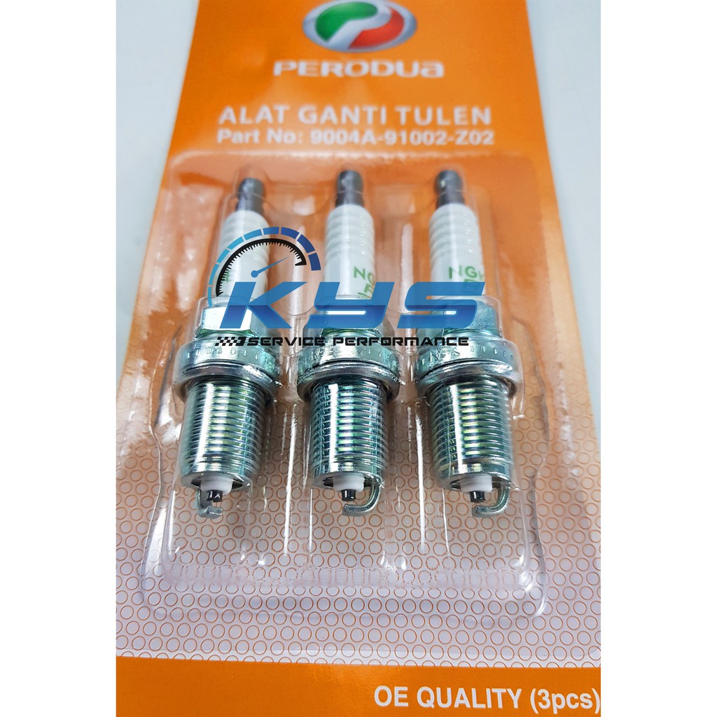 Original Perodua Ngk Spark Plug Set Kelisa Kenari Viva Myvi