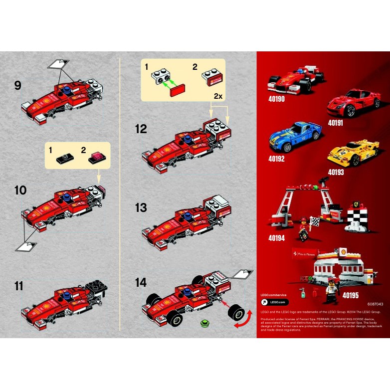 Lego The New Shell V Power Lego Collection Ferrari F