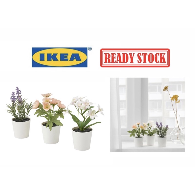 Ikea Fejka Artifi Potted Plant W Pot Set Of In Outdoor Flower Mix