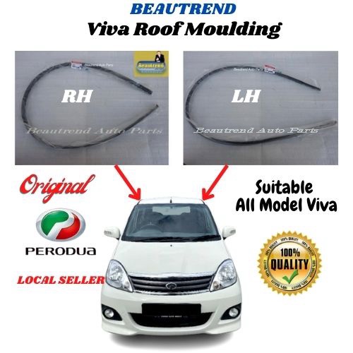 Perodua Viva Roof Moulding Linng Rubber Original Getah Bumbung Viva