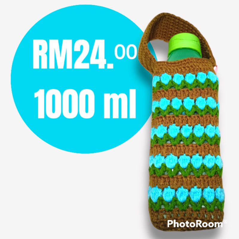 Sarung Botol Air Kait Water Tumbler Holder Crochet Shopee Malaysia