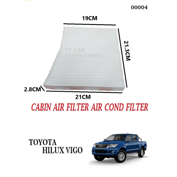 Cabin Air Filter Toyota Hilux Vigo Shopee Malaysia