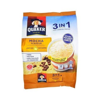 Quaker In Oat Cereal Drink Mocha Flavour Sachets X G G