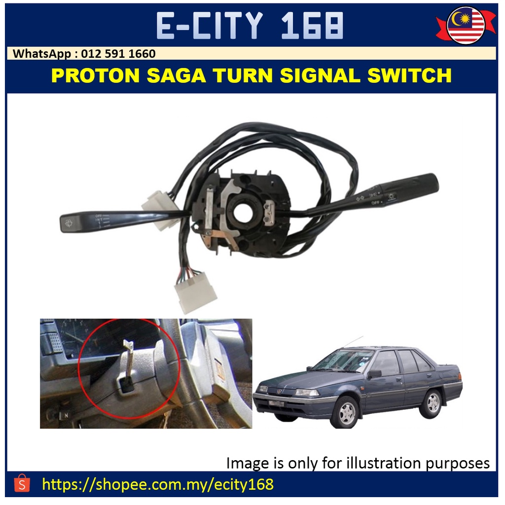 Proton Saga Old Iswara LMST Turn Signal Switch Suis Signal Combination