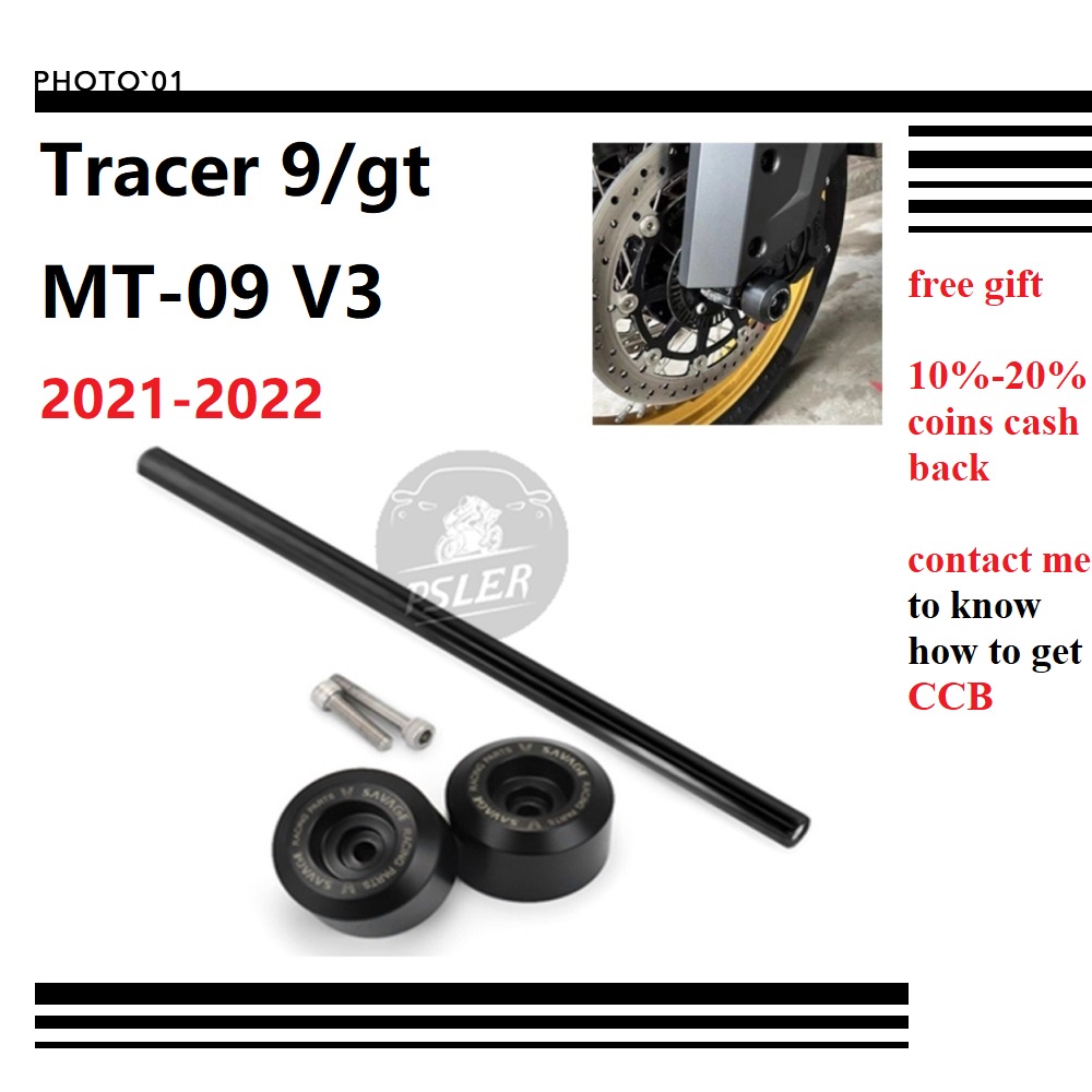 PSLER For Yamaha MT09 V3 MT 09 Tracer 9 GT 9GT 2021 2022 Axle Slider