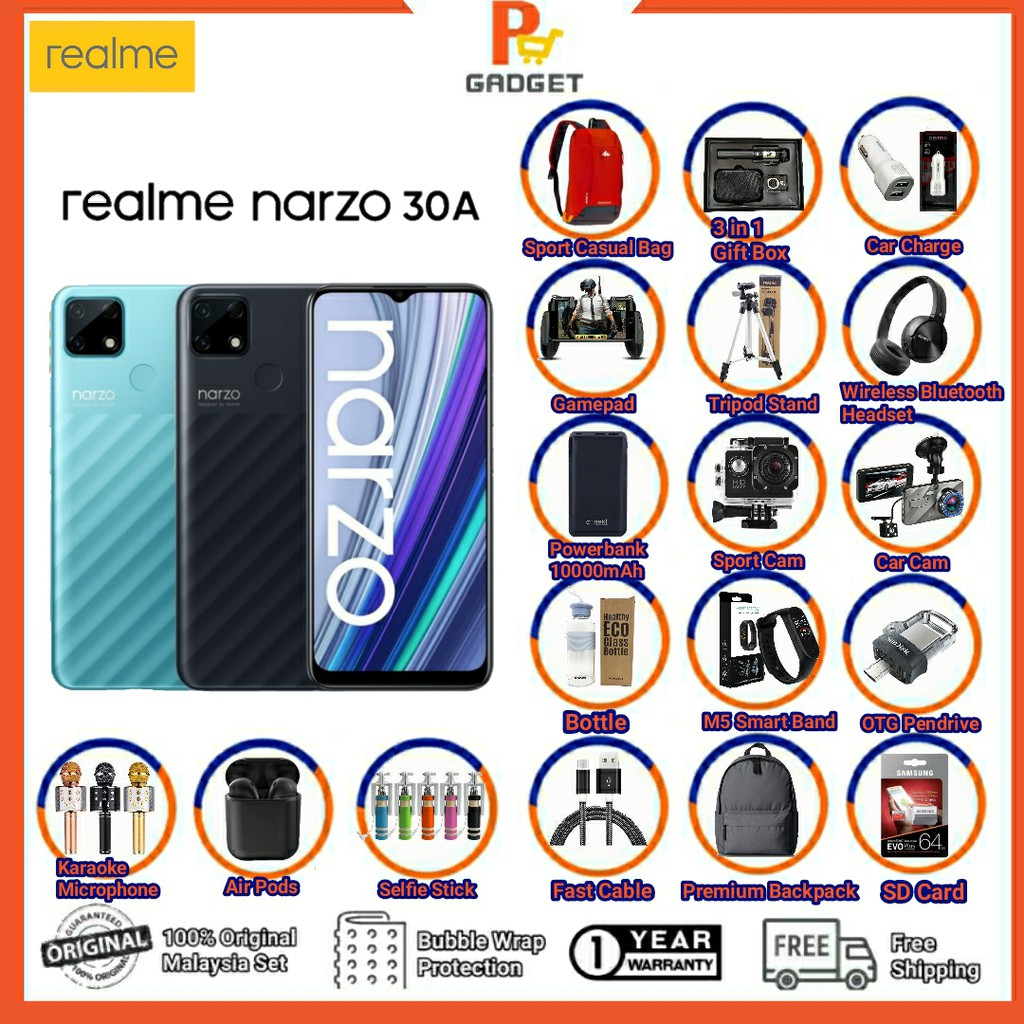 Realme Narzo 30A 4GB RAM 64GB ROM Shopee Malaysia