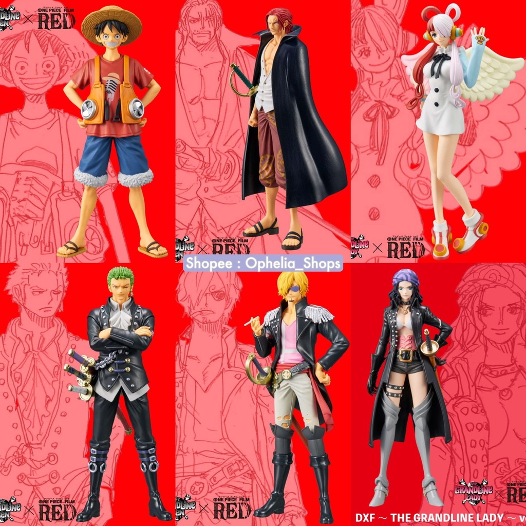 One Piece DXF Ichiban Kuji Film Red Genuine License Luffy Jinbe Uta