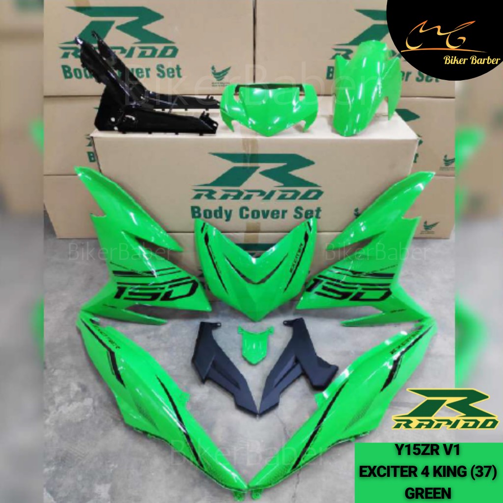 Ready Stock Rapido Cover Set Y Zr V V Exciter King Green