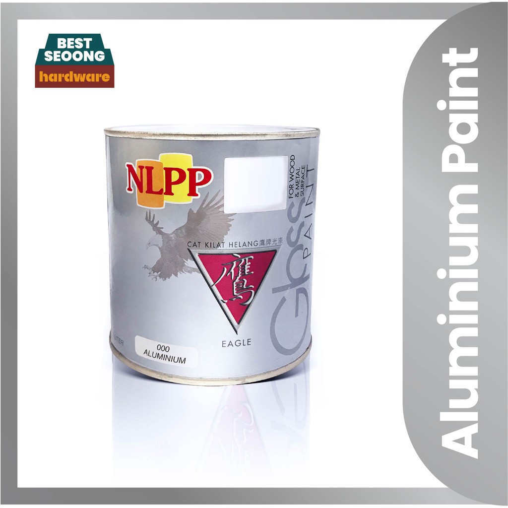 1L NLPP Aluminium Gloss Paint Cat Aluminium Metal Paint Wood Paint Cat