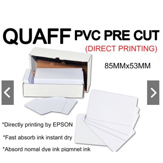 Quaff Pvc Pre Cut Card Mm In Size Pcs Set Shopee Malaysia