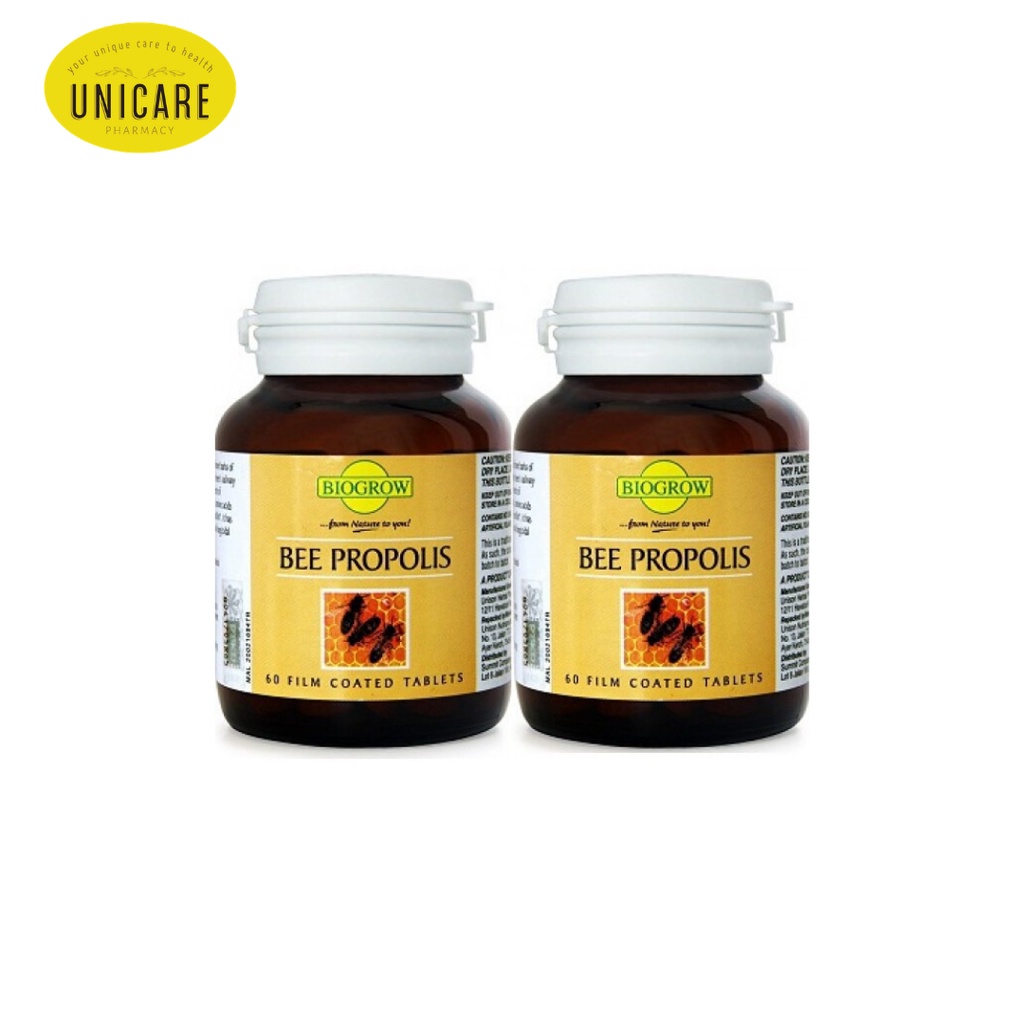 Biogrow Bee Propolis Mg Tablets Twin Pack Shopee Malaysia