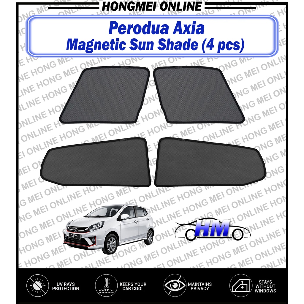 Perodua Axia Magnetic Sun Shade 4 PCS Shopee Malaysia