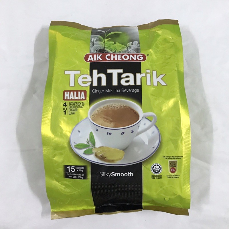 Aik Cheong 4 In 1 Instant Teh Tarik Halia Ginger Milk Tea Silky Smooth