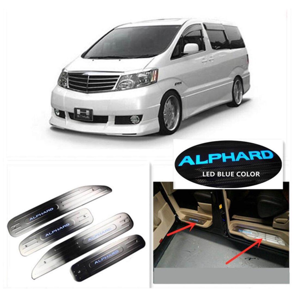 Toyota Vellfire Alphard Anh Anh Chrome Stainless Steel Led Side