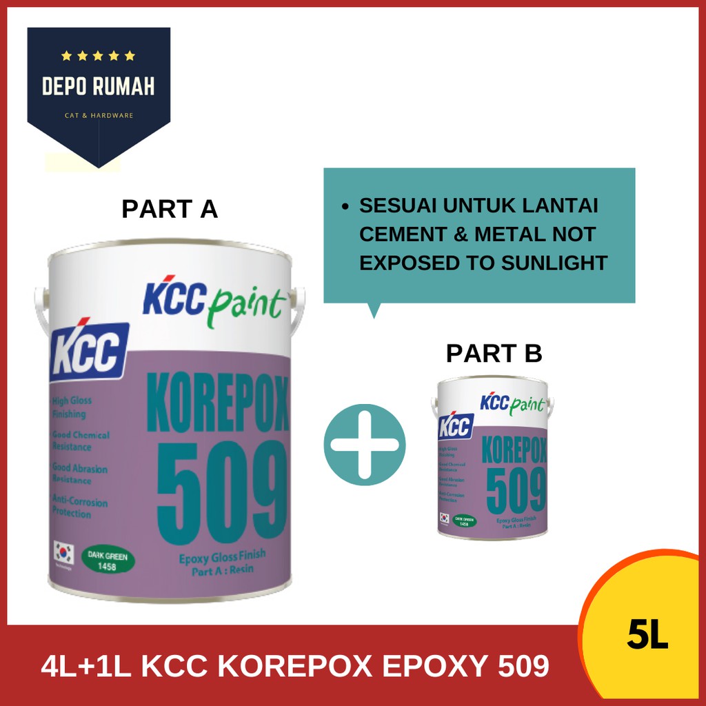 Kcc Litre Kcc Paint Korepox Epoxy Floor Paint Coating L Cat