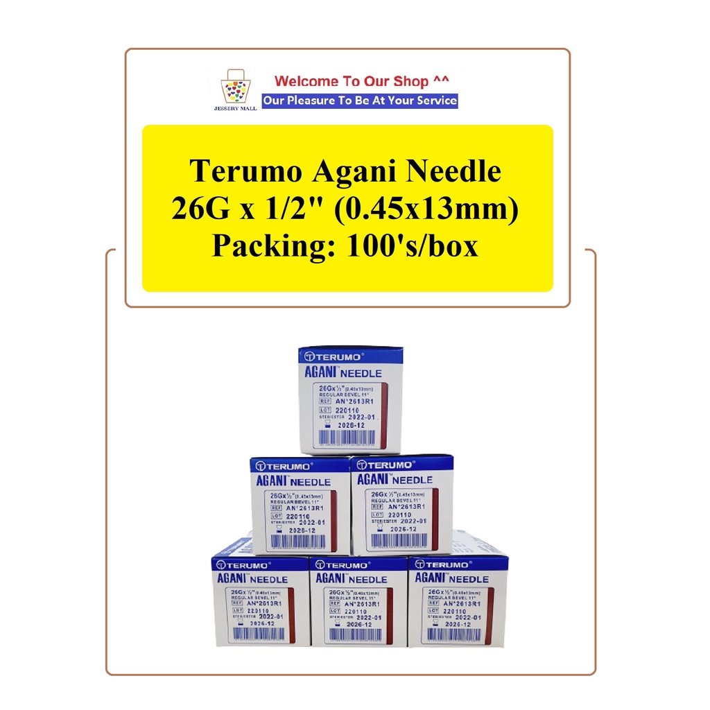 Terumo Agani Needle G X X Mm Single Use Packing