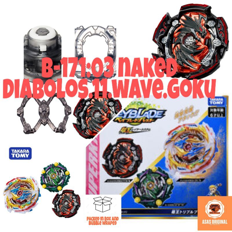 Original Takara Tomy Goku Weight Naked Diabolos Wave Shopee Malaysia