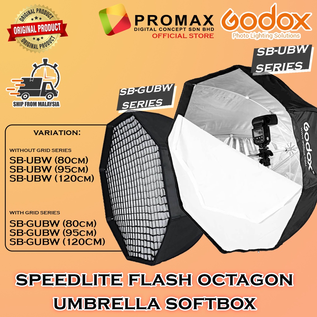 Godox Sb Ubw Sb Gubw Cm Cm Cm Speedlite Flash Octagon Umbrella