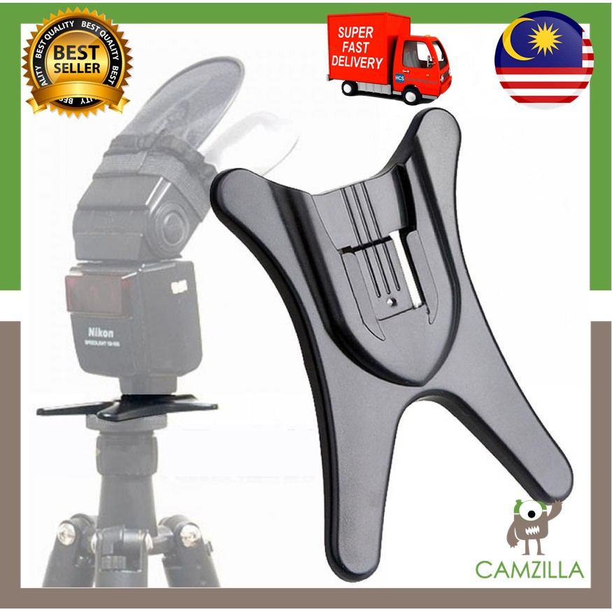 Hot Shoe Speedlite Flash Light Base Mount Stand Holder For Standard