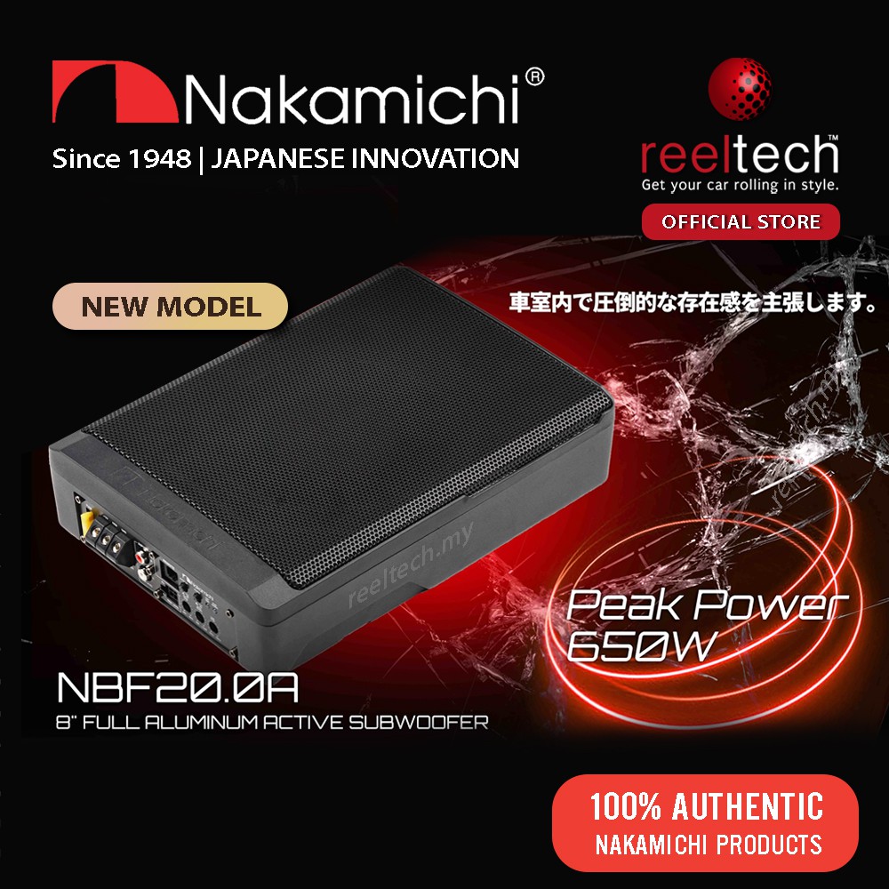 Nakamichi Nbf A Inch Full Aluminum Active Subwoofer Underseat