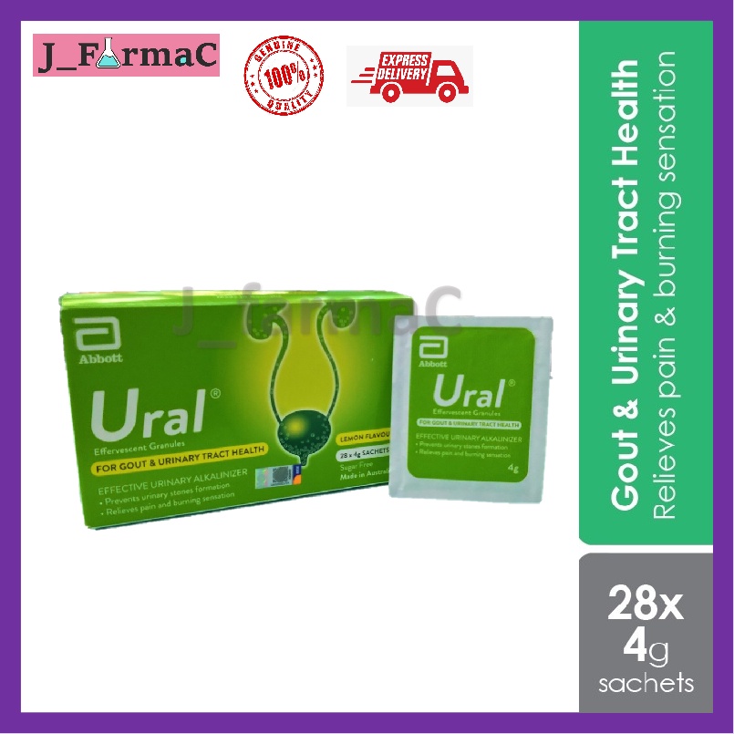 Ural Effervescent Granules 4g X 28 Sachets BOX Exp 8 2024 Shopee