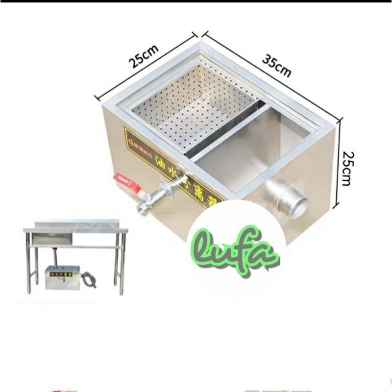 Stainless Steel Grease Interceptor Grease Trap Water Oil Trap Filter