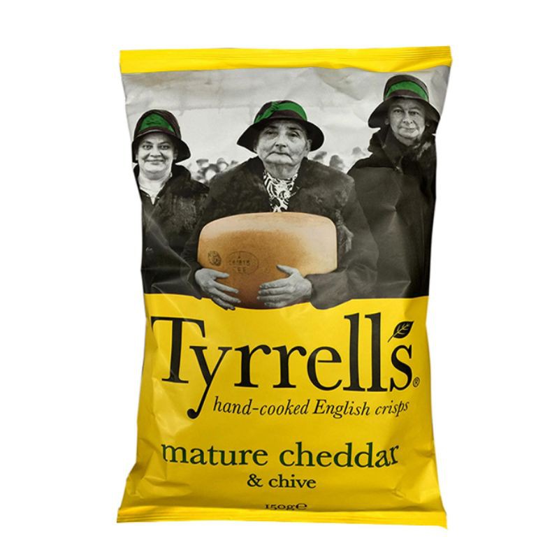 Tyrrell S Mature Cheddar Chive Potato Chips 150g Shopee Malaysia