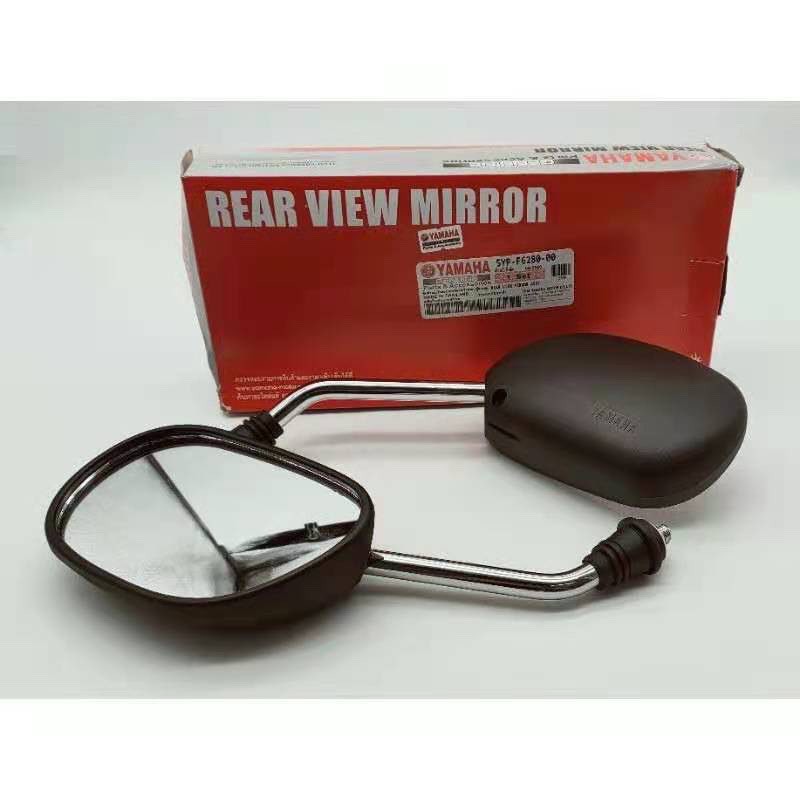 Side Mirror Chrome Black Yamaha Kaki Chrome Y15 LC135 NVX155 SRL115