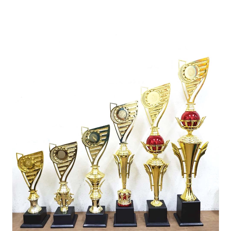 SM009T41T49 Plastic Trophy 塑料奖杯 Piala Plastik Include Logo and