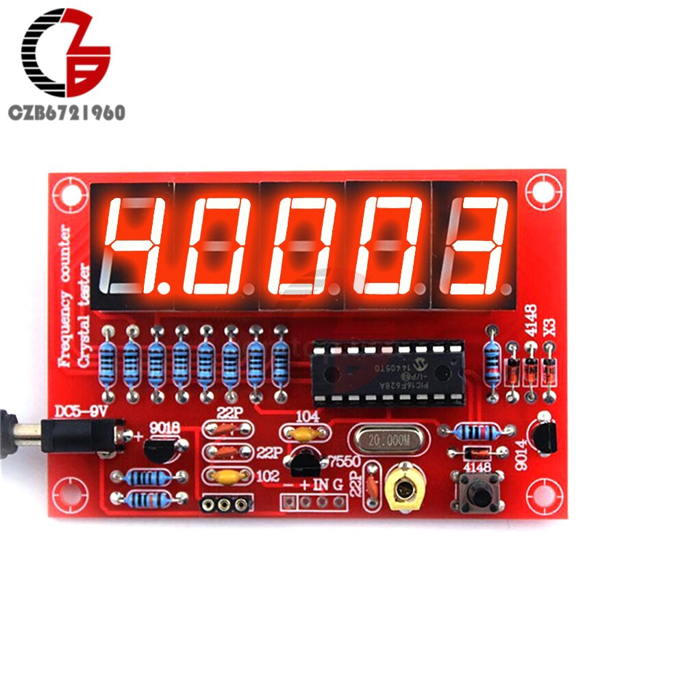 DIY Kits RF Crystal Oscillator Frequency Counter Meter 1Hz 50MHz