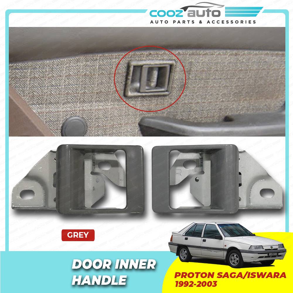 Proton Saga Iswara Inner Door Handle Cover Grey Shopee Malaysia