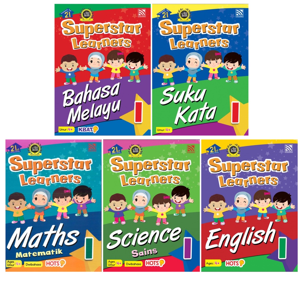 Superstar Learners 1 Bahasa Melayu Suku Kata Maths Matematik Science