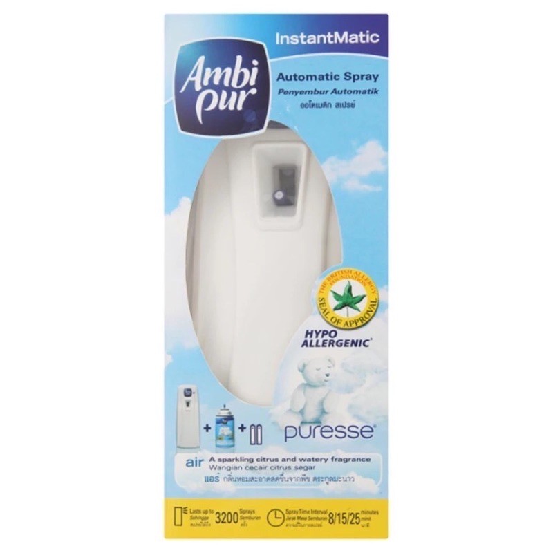 Ambi Pur Instantmatic Automatic Spray Kit Free Refill Puress Air Ml