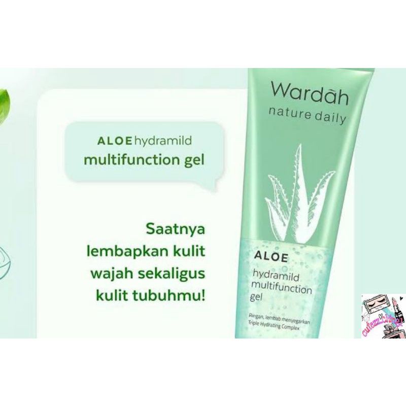 Wardah Hydrating Aloe Vera Gel 100ml Shopee Malaysia