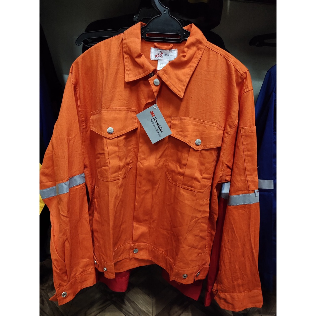 ARROWMAN 100 PRESHRUNK COTTON 3M SAFETY JACKET BAJU JAKET KERJA