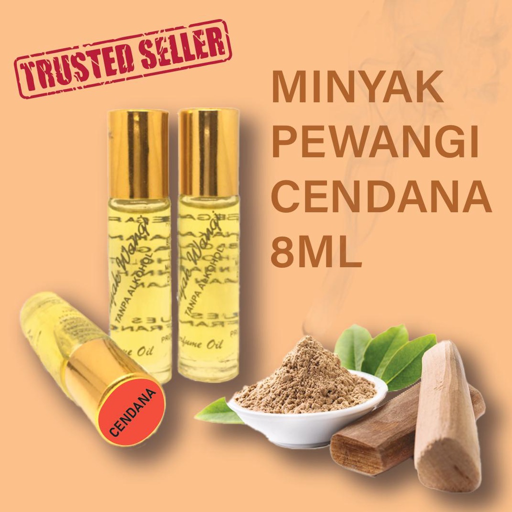 Cendana Ml Minyak Wangi Attar Tanpa Alkohol Mesra Solat Readystock