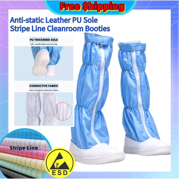 ESDS202P1 Direct Factory PU Sole Stripe Line Industrial Cleanroom