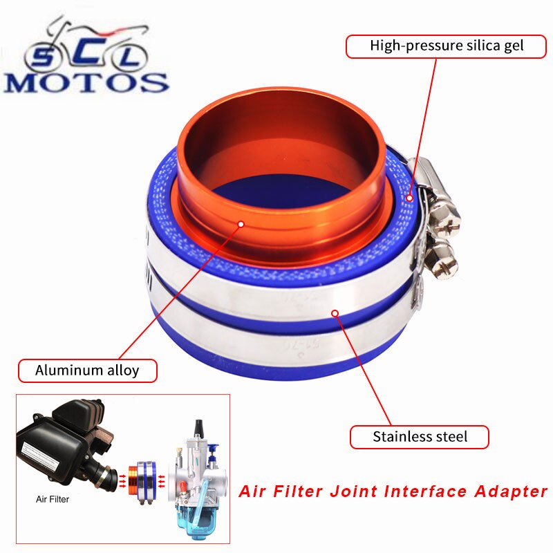 Universal Cnc Aluminum Motorcycle Carburetor Intake Manifold Air Filter