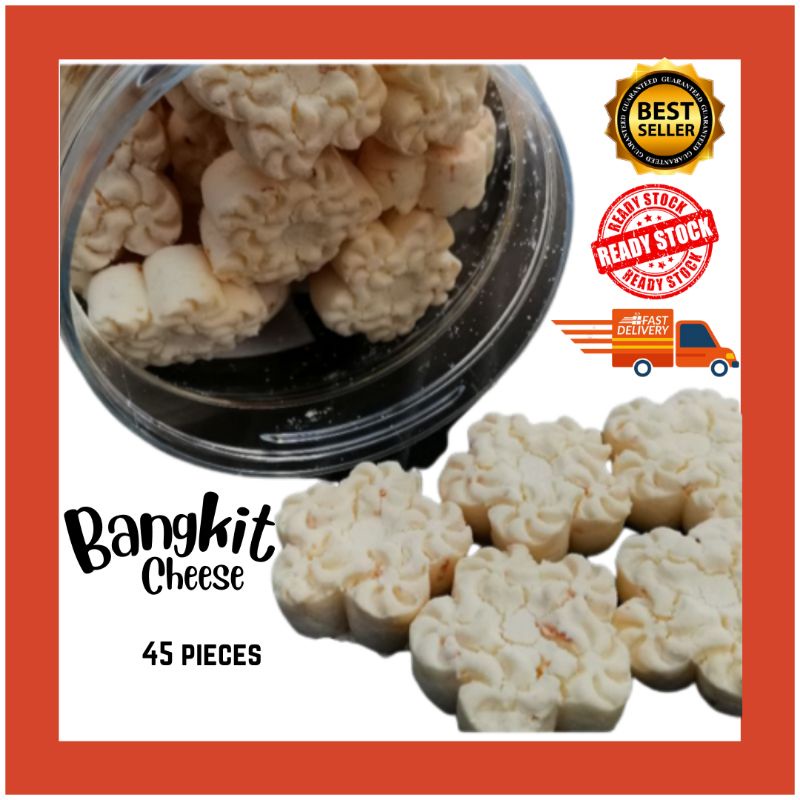 45 Biji READY STOCK Kuih Raya2024 Bangkit Cheese Festive Cookies