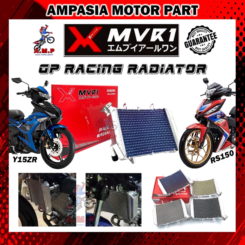 Mvr Gp Style Racing Alloy Radiator Teq Cms Radiator Fan Y Zr Y