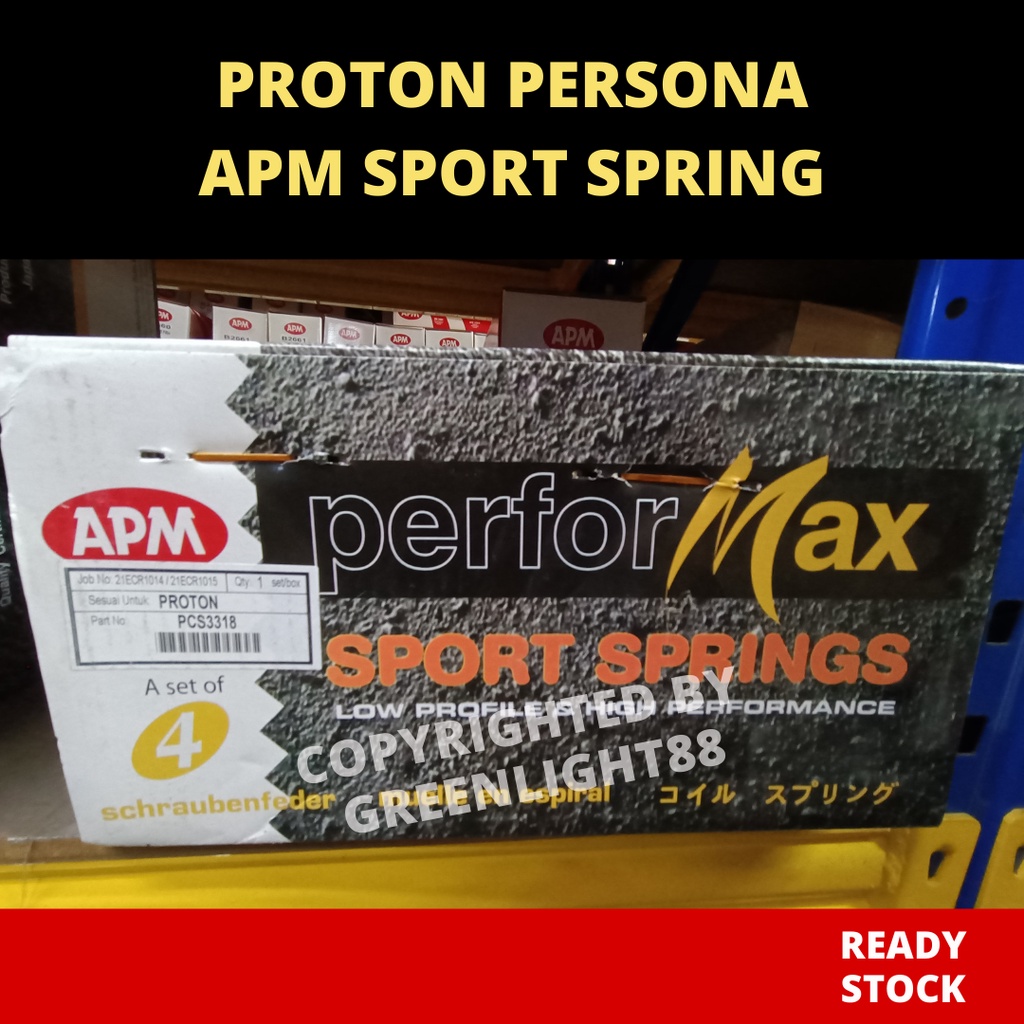 Original Proton Persona Apm Performax Sport Spring Set