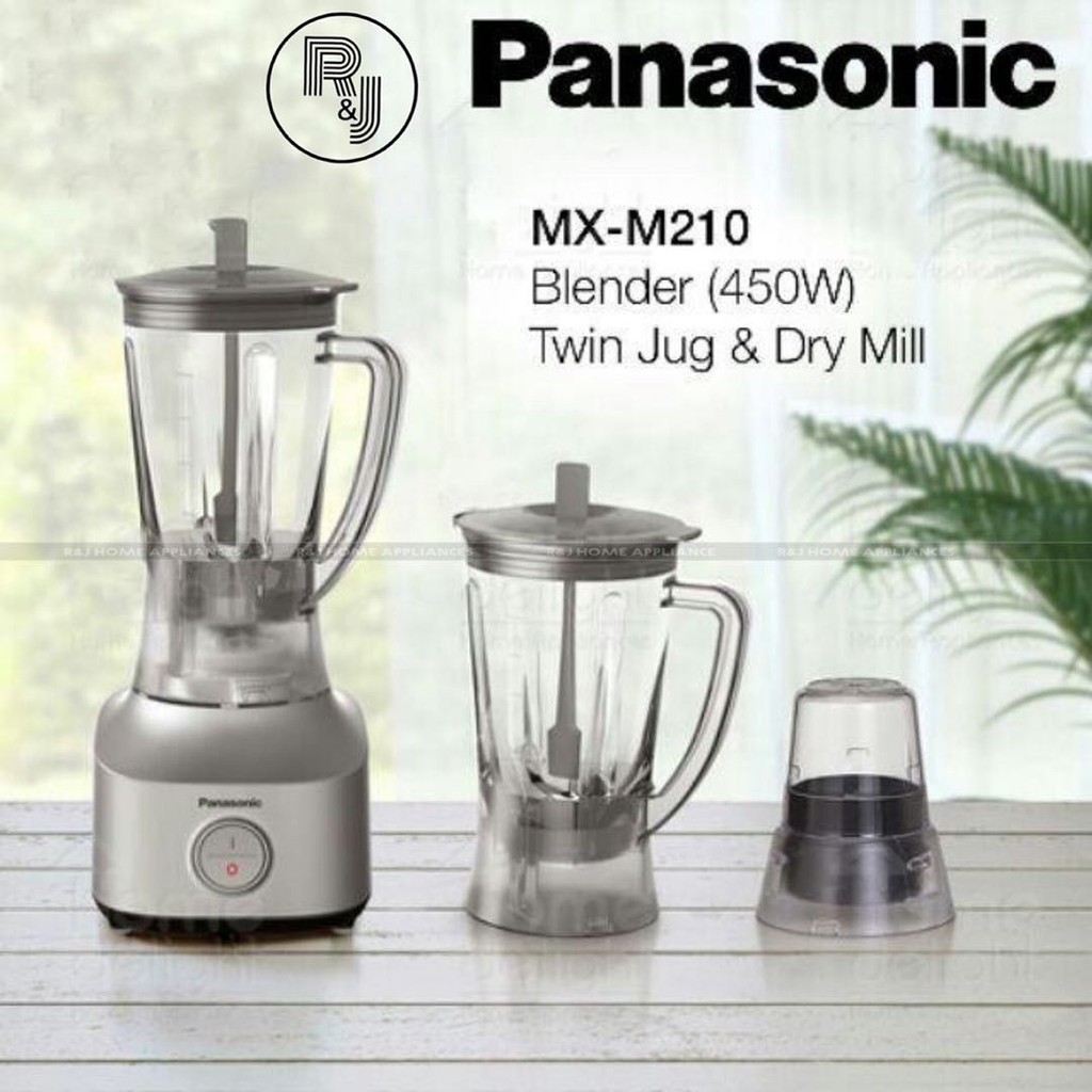 Ready Stock Panasonic Blender Mx M Twin Jug Dry Mill Shopee