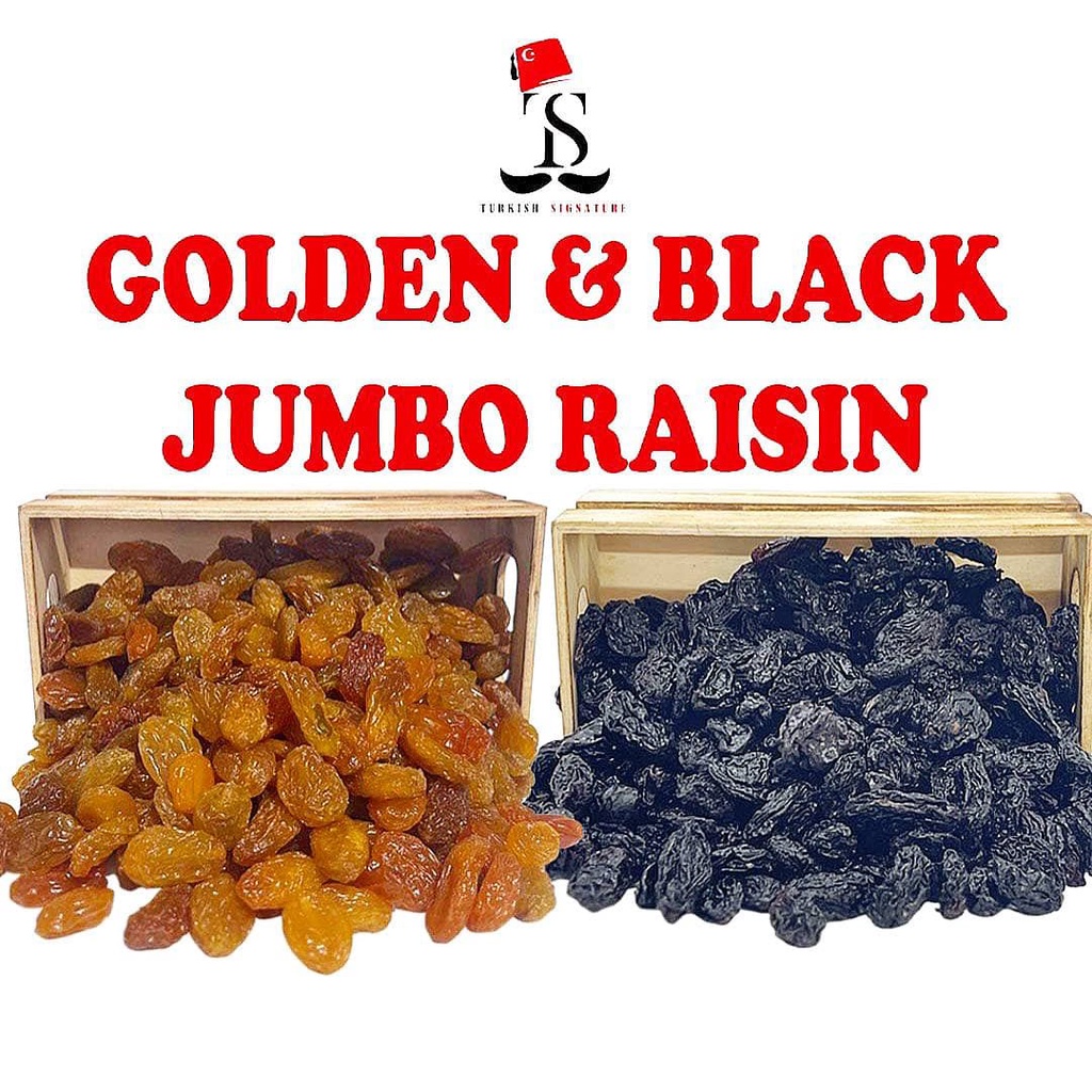 Golden Jumbo Black Jumbo Raisin Kismis Golden Jumbo Kismis Jumbo